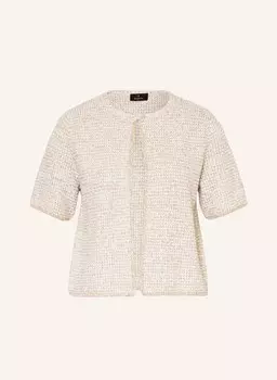 Кардиган с блестящей пряжей Monari, бежевый