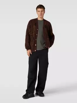 Кардиган с боковыми карманами модель "МЕДФОРД" Carhartt Work In Progress, бордо