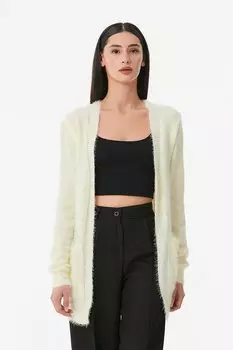 Кардиган с бородой и шалевым воротником Fullamoda, экрю