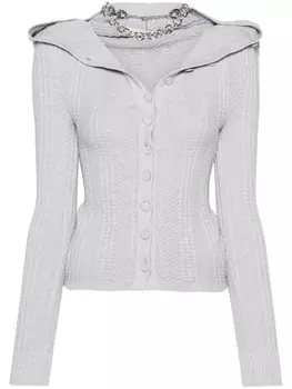 Кардиган с цепочкой Y/Project, серый