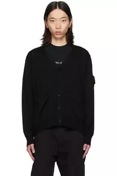 Кардиган с черными нашивками Stone Island