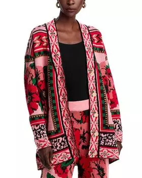 Кардиган с цветочным гобеленом FARM Rio, мультиколор