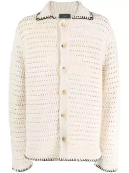 Кардиган с декоративной строчкой Alanui, нейтральный