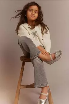 Кардиган с декоративным бантом H&M, белый