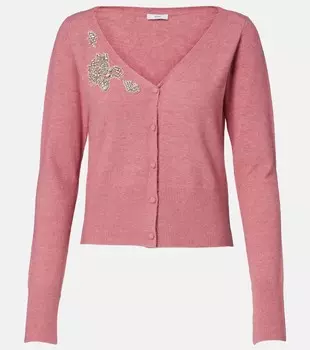Кардиган с декоративными элементами Erdem, Rose Pink