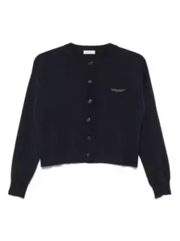 Кардиган с декором Monili Brunello Cucinelli, синий