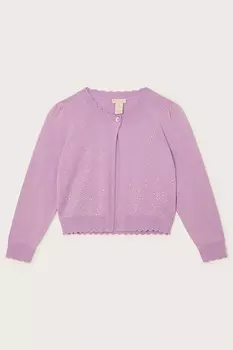 Кардиган с декором Monsoon, фиолетовый