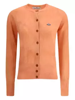 Кардиган с декором Orb Vivienne Westwood, оранжевый