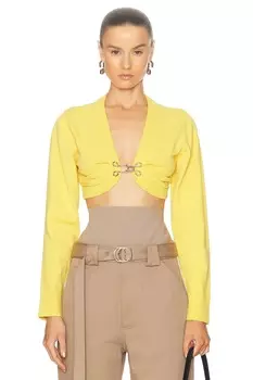 Кардиган с длинным рукавом Moschino Jeans, желтый