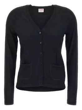 Кардиган с длинными рукавами и застежкой на пуговицы спереди Sun68, черный