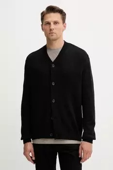 Кардиган с добавлением шерсти Armani Exchange, черный
