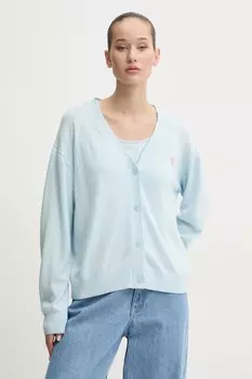 Кардиган с добавлением шерсти Guess Jeans, синий