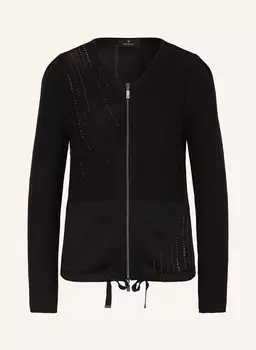 Кардиган с драгоценными камнями monari, черный