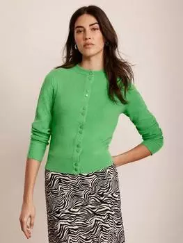 Кардиган с двойным поппером Mint Velvet, зеленый