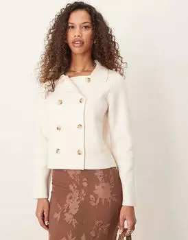 Кардиган с двубортным воротником кремового цвета Nobody’s Child