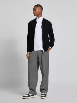 Кардиган с двухсторонней молнией модель 'REASON' SELECTED HOMME, черный