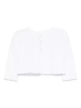 Кардиган с фестонами Patachou, белый