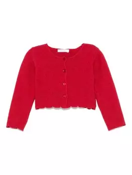 Кардиган с фестонами Patachou, красный