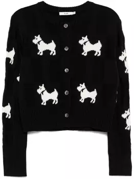 Кардиган с графичным принтом B+ab, черный