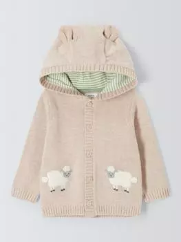Кардиган с капюшоном для маленьких овечек John Lewis, цвет Oatmeal