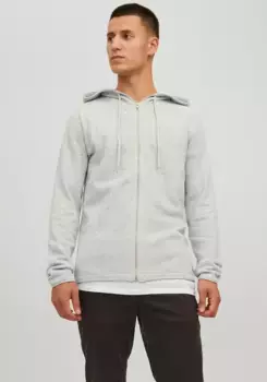 Кардиган с капюшоном Jack & Jones "HILL KNIT CARDIGAN", серый