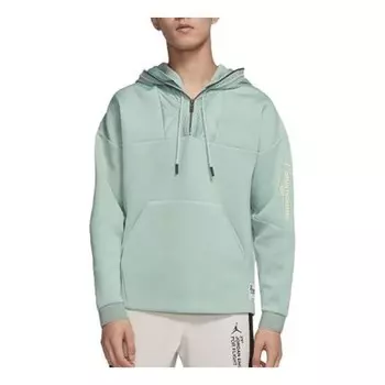 Кардиган с капюшоном на молнии, Air Jordan, зеленый