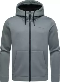 Кардиган с капюшоном Ragwear "Fabian", мужская базовая куртка рельефной вязки с капюшоном, серый