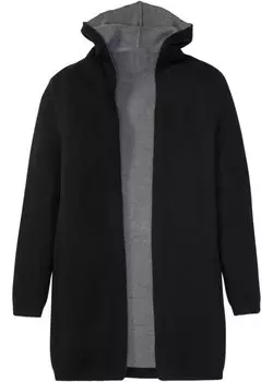 Кардиган с капюшоном Rainbow, черный