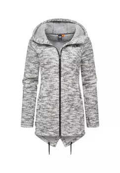 Кардиган с капюшоном Wingi Меланж Ragwear, цвет Ash