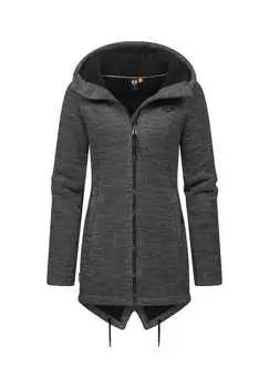 Кардиган с капюшоном wingi меланж Ragwear, серый