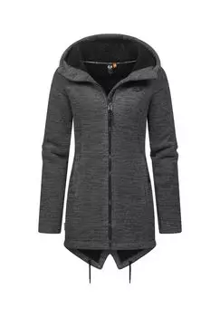 Кардиган с капюшоном Wingi Меланж Ragwear, темно-серый