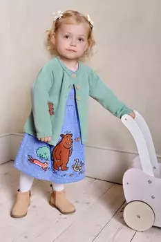 Кардиган с карманом Gruffalo Jojo Maman Bb, зеленый