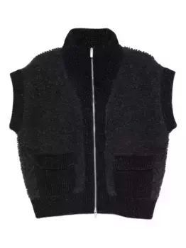 Кардиган с карманом на молнии спереди Peserico, синий