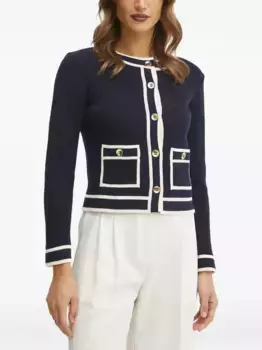 Кардиган с карманом на пуговицах LUISA SPAGNOLI, синий