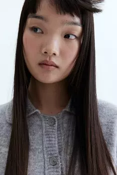 Кардиган с короткими рукавами H&M, серый