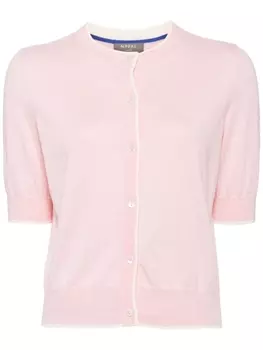Кардиган с короткими рукавами N.Peal, розовый