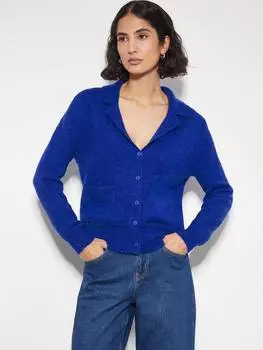 Кардиган с коровым воротником Monsoon, цвет Cobalt