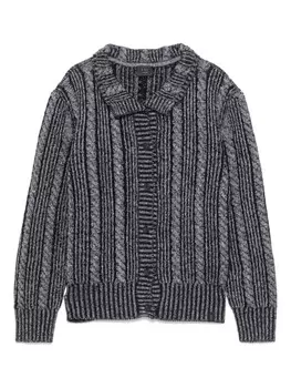 Кардиган с косами Fay Kids, синий