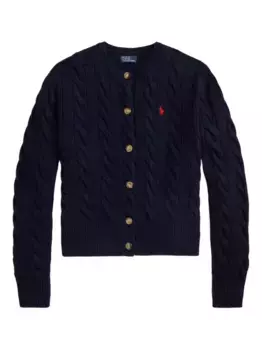 Кардиган с косами POLO RALPH LAUREN, синий