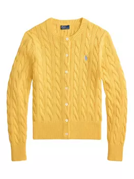 Кардиган с косами Polo Ralph Lauren, желтый