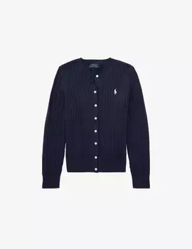 Кардиган с косами Ralph Lauren, синий