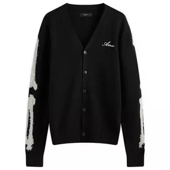 Кардиган с косточками Amiri, черный