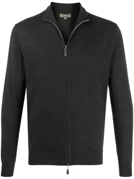 Кардиган с косым воротником N.Peal, серый