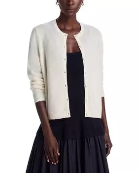 Кардиган с круглым вырезом - эксклюзив C by Bloomingdale's Cashmere, слоновая кость/кремовый