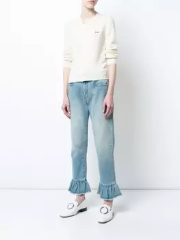 Кардиган с круглым вырезом Comme Des Garons Play, бежевый