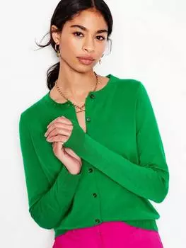 Кардиган с круглым вырезом emilia Boden, цвет Rich Emerald