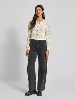 Кардиган с круглым вырезом Jake*s Collection, экрю