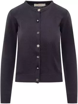 Кардиган с круглым вырезом Jucca approved, синий