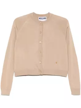 Кардиган с круглым вырезом Moschino, нейтральный