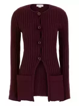 Кардиган с круглым вырезом STELLA MCCARTNEY, красный